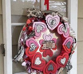 painted ombre hearts valentine wreath take two, crafts, how to, seasonal holiday decor, valentines day ideas, wreaths