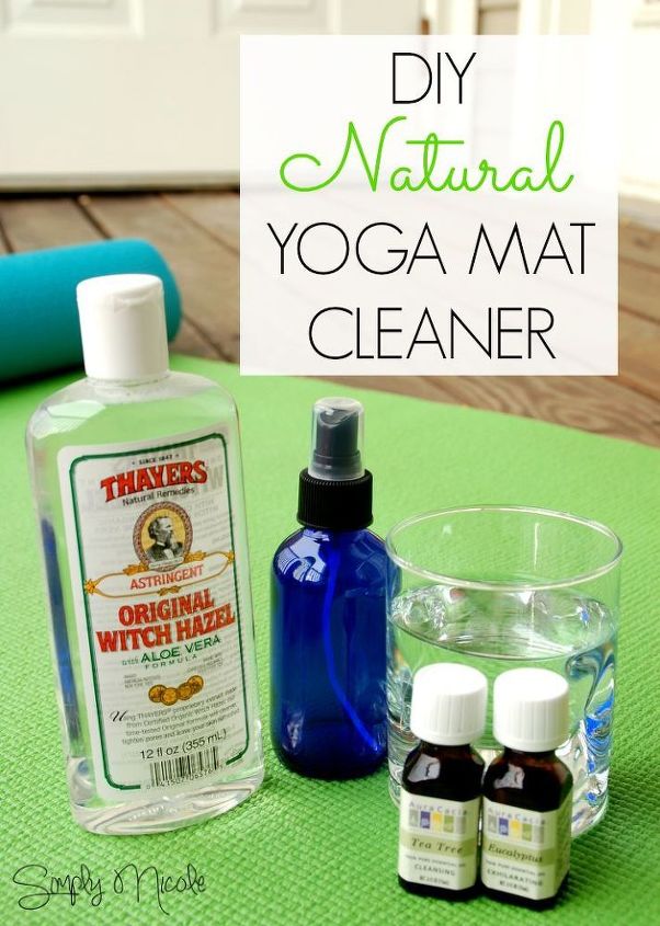 limpiador natural de esterillas de yoga diy