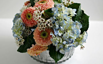 DIY Arranging Flowers & Mercury Glass Vases