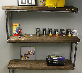 industrial pipe shelving, diy, how to, repurposing upcycling, shelving ideas, storage ideas, wall decor