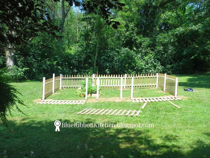 fenced backyard garden, container gardening, fences, gardening, how to, outdoor living, raised garden beds