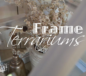 repurposed frames to house shape terrarium, crafts, gardening, how to, repurposing upcycling, terrarium
