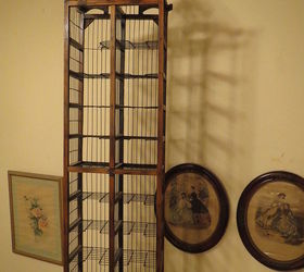 for the birds turn a cd stand into a bird themed curiosity cabinet, CD holder stand