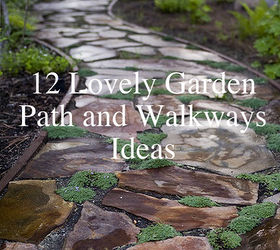 12 lovely path and walkways ideas for a beautiful garden, concrete masonry, gardening, landscape