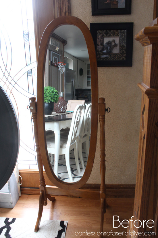 rosette framed mirror, chalk paint, crafts, painted furniture