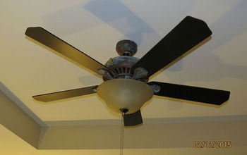DIY Ceiling Fan Makeover, With Modern Masters Paint