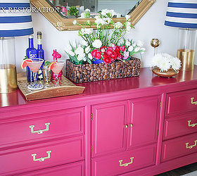 american of martinsville campaign credenza, painted furniture