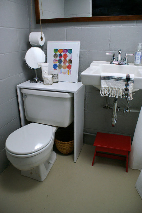 basement bathroom spruce up, bathroom ideas, home improvement, small bathroom ideas