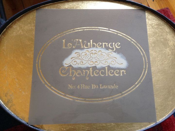 mesa lateral em folha de ouro inspirada em paris da francesa country design home