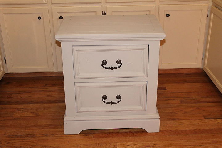 my hand painted poppy nightstand, painted furniture