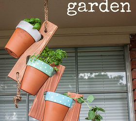 diy hanging herb garden, container gardening, crafts, gardening, homesteading, how to