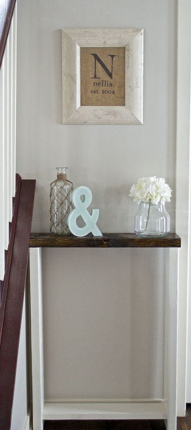 diy entry way skinny table, diy, foyer, how to, painted furniture, woodworking projects