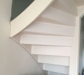 q ugly stairs help, shelving ideas, stairs