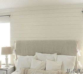 diy ship lap wall detail, bedroom ideas, diy, how to, wall decor, woodworking projects