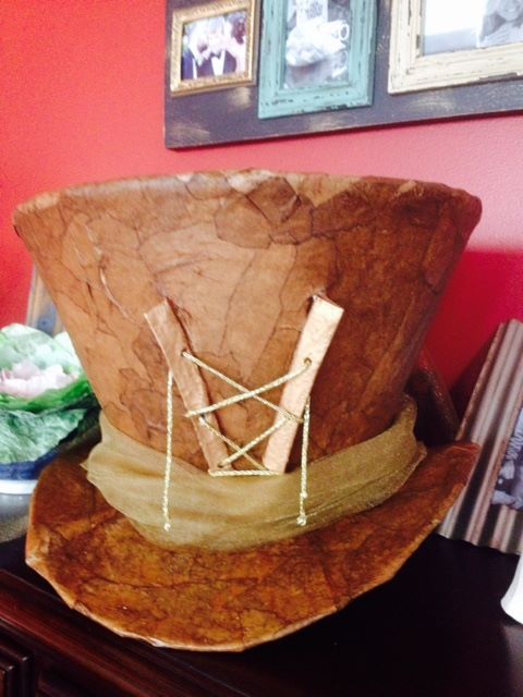 mad hatter lampshade hats and functional lampshades, Paper Mache version