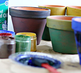 painted pots with natural pigment, crafts, flowers, gardening, home decor, how to