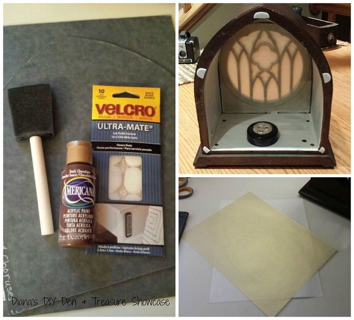 vintage tabletop radio light box, crafts, how to, lighting, repurposing upcycling