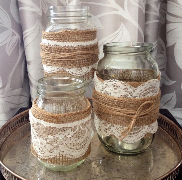 Lace And Mason Jars Easy Craft Ideas