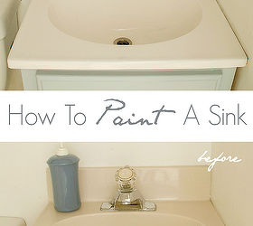 how to paint a sink take 2, bathroom ideas, how to, painting