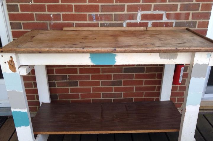 outdoor buffet and grilling station, chalkboard paint, outdoor furniture, paint colors, painted furniture, repurposing upcycling