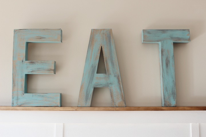 what i did when i didn t want to spend 20 per letter made my own, chalk paint, crafts, dining room ideas, how to