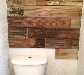 fence picket wall, bathroom ideas, how to, repurposing upcycling, wall decor, woodworking projects