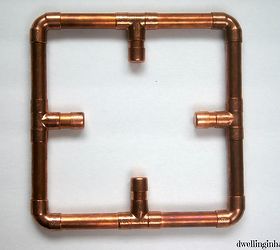 industrial copper pipe clock, crafts, diy, how to, repurposing upcycling, wall decor