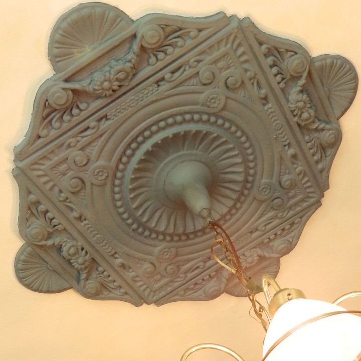cambio de imagen del comedor victoriano medallon del techo, Medall n original del techo muy ornamentado