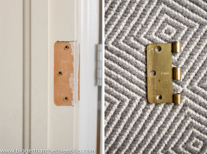 how to fill hinge holes, closet, doors, home maintenance repairs, how to