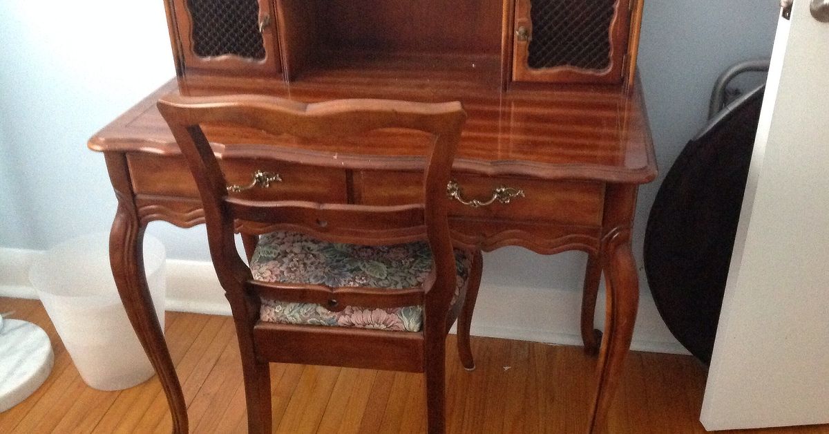 Router bits (see description for prices) | Power Tools ... Painted Black and Stenciled Desk and Chair | Hometalk