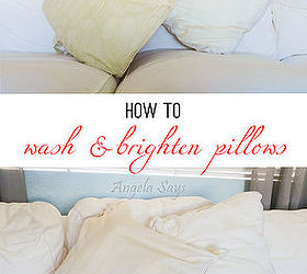 how to wash pillows, cleaning tips, how to, laundry rooms