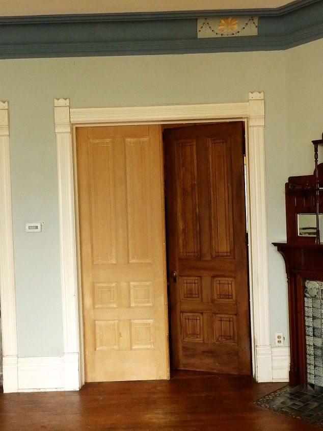 Victorian Dinning Room Faux Wood Graining Doors Trim Hometalk