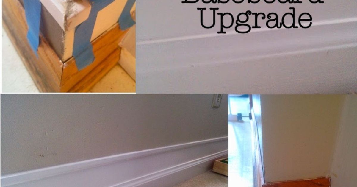 Baseboard As Riser How to Make an DIY $20 Baseboard Upgrade! | Hometalk