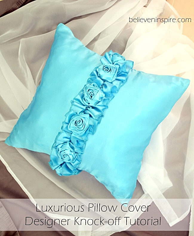 luxurious designer knock off pillow cover tutorial, bedroom ideas, crafts, how to, reupholster