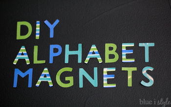 DIY Alphabet Magnets for Magnetic Chalkboard Walls