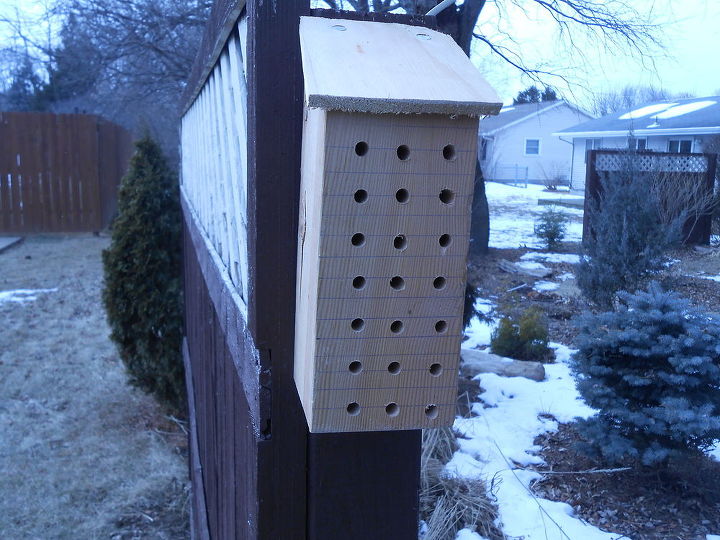 usando sucata de madeira para fazer uma casa de abelha nativa