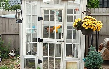 Greenhouse Made From Vintage Windows