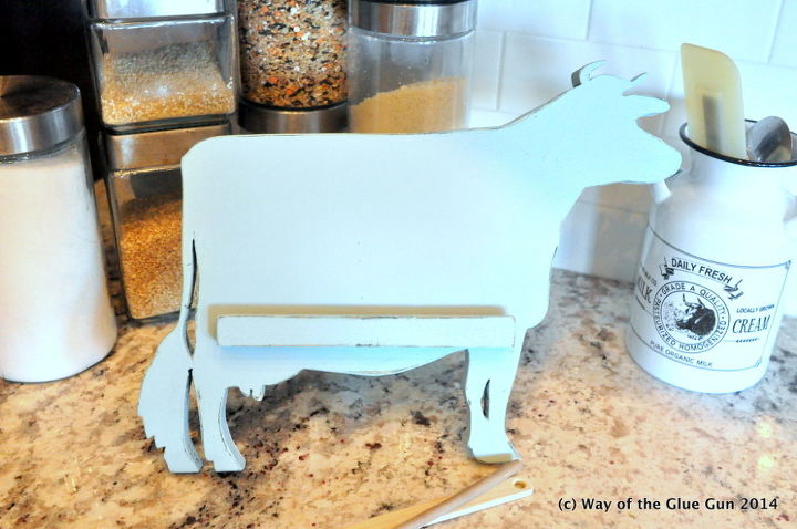 cow kitchen tablet stand, crafts, how to, kitchen design, woodworking projects