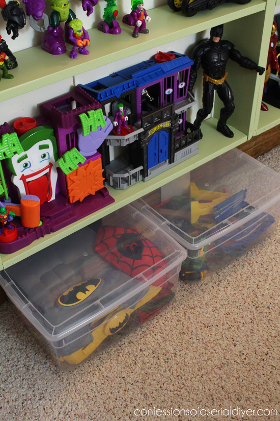 la mejor manera de organizar los juguetes