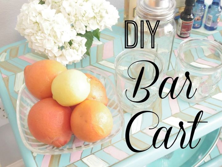 diy bar cart, painted furniture, repurposing upcycling