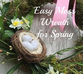 moss wreath for spring, crafts, easter decorations, how to, seasonal holiday decor, wreaths