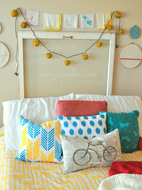 patterned pillows are fun to create, bedroom ideas, crafts, how to, reupholster