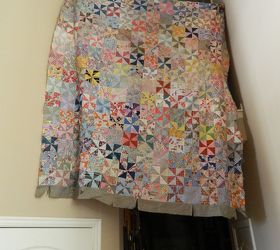 q best way to finish an old quilt top, crafts, reupholster