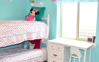 Hot Pink and Turquoise Girls Bedroom Makeover