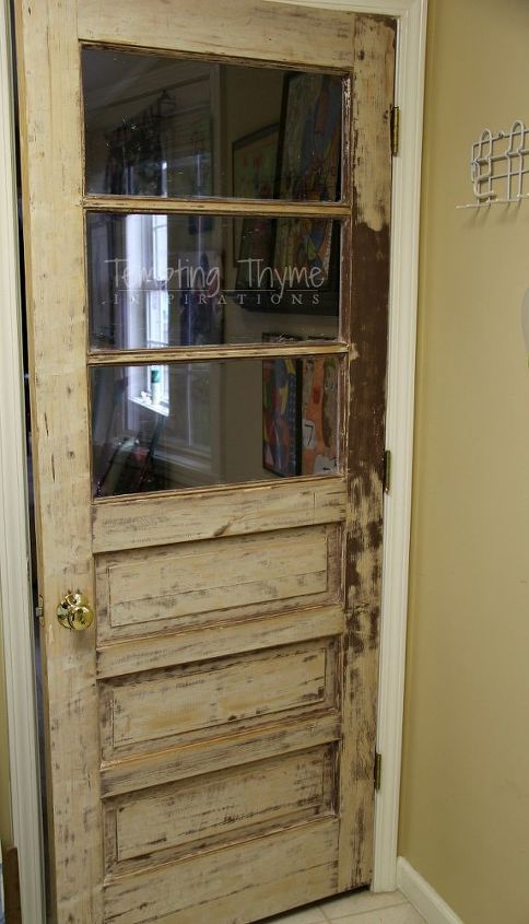 using the unexpected to add a little interest to our laundry room, doors, laundry rooms, painting, repurposing upcycling