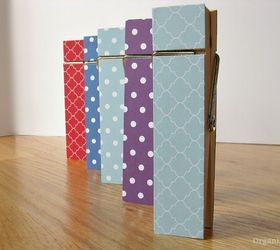 giant clothespin decorated, crafts, decoupage, how to