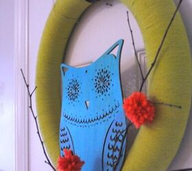 Spring Owl Wreath
