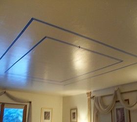 Create A Massively Beautiful Ceiling With Paint And Stencils Hometalk