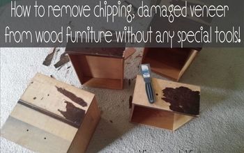 How to Remove Wood Veneer Without Any Special Tools!