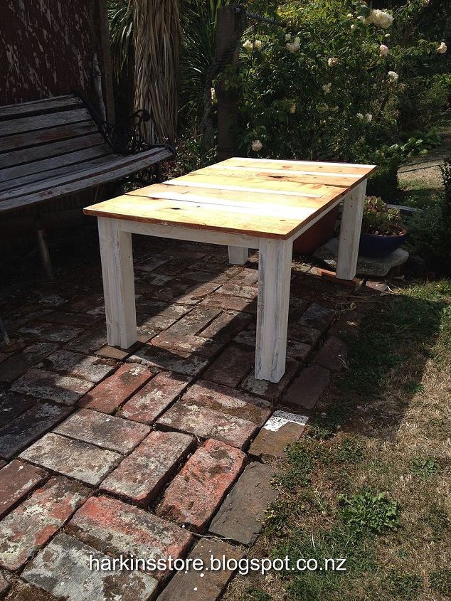 Outdoor Coffee Table Hometalk Outdoor Coffee Table How To Furniture Painted Woodworking Projects